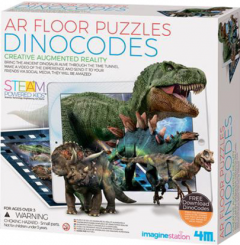 Puzzle de podea cu realitate augmentata - Dinozauri