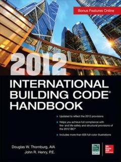 Coperta cărții 2012 International Building Code Handbook