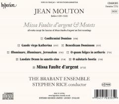 Jean Mouton: Missa Faulte D'argent & Motets
