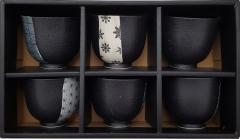 Set de 6 cesti Tajimi Black