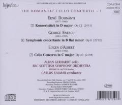 Dohnanyi: Konzertstuck In D Major Op 12 / Enescu: Symphonie Concertante In B Flat Minor Op 8 / d'Albert: Cello Concerto In C Major Op 20