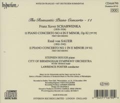 Scharwenka: Piano Concerto No 4 In F Minor / Sauer: Piano Concerto No 1 In E Minor