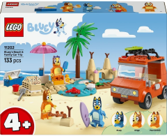LEGO Bluey's Beach & Family Car Trip (11202)