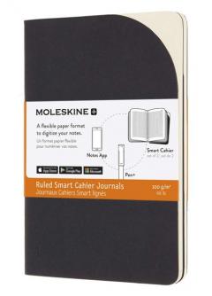 Carnet - Moleskine Smart Cahier - Ruled, Pocket, Black
