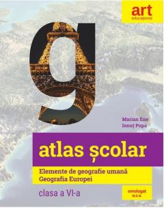 Atlas scolar. Elemente de geografie umana. Geografia Europei