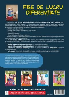 Fise de lucru diferentiate. Comunicare in limba romana. Clasa I