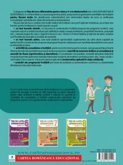 Fise de lucru diferentiate. Matematica. Clasa a V-a - Partea a II-a