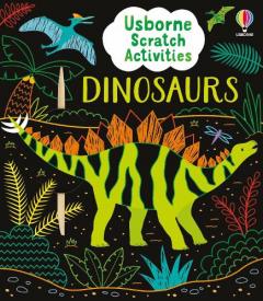 Coperta cărții Usborne Scratch Activities Dinosaurs