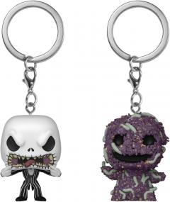 Set 2 brelocuri Jack Skellington & Oogie Boogie - The Nightmare Before Christmas - Pocket Pop! Keychain - Funko