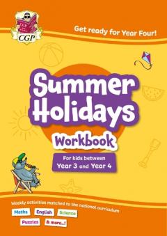 CGP Summer Holidays Activity Workbook - for kids between Year 3 and Year 4 (ages 7-8)