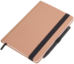 Carnet A5 + pix cu rigla - Slimpad - Maro