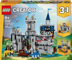 LEGO Creator 3in1 - Castel medieval cu cai si cavaleri (31168)