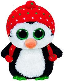 Animalut de plus - Beanie Boo Pinguin cu fes