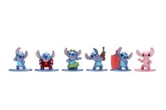 Set 6 figurine metalice - Stitch - Stitch, Ukulele Stitch, Stitch Red Suit, Surfing Stitch, Dancing Stitch, Angel