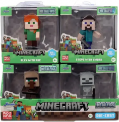 Figurina metalica - Minecraft Wave 4, mai multe modele si culori