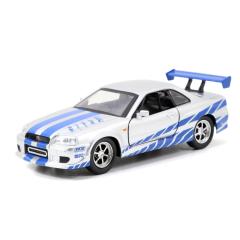 Set 2 masinute metalice - Fast & Furious Legacy Series - Mitsubishi Lancer Evolution IX si Nissan Skyline GT-R(BNR34) a lui Brian