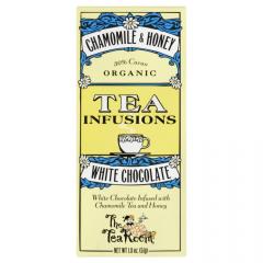 Ciocolata alba organica cu aroma de ceai - Chamomile & Honey