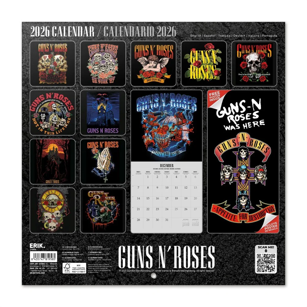 - new like calendar 1993 Roses N' Guns カレンダー 1990 Roses N' Guns € Vendora.cy - 16,00 カレンダー・スケジュール