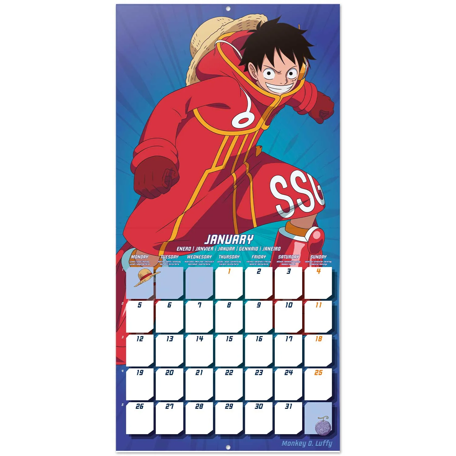 Calendar 2026 - One Piece - Grupo Erik