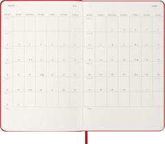 Agenda 2026 - Moleskine Classic 12 Months Daily Planner - Hardcover, Large (Red)