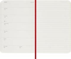 Agenda 2026 - Moleskine Classic 12 Months Weekly Planner - Softcover, Pocket (Red)