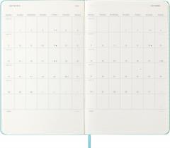 Agenda 2026 - Moleskine Classic 12 Months Weekly Planner - Hardcover, Large (Aquamarine)