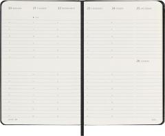 Agenda 2026 - Moleskine Classic 12 Months Weekly Vertical Planner - Hardcover, Pocket (Black)