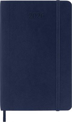 Agenda 2026 - Moleskine Classic 12 Months Weekly Planner - Softcover, Pocket (Sapphire Blue)
