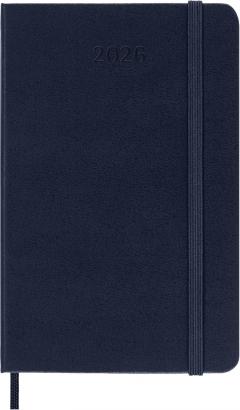 Agenda 2026 - Moleskine Classic 12 Months Daily Planner - Hardcover, Pocket (Sapphire Blue)