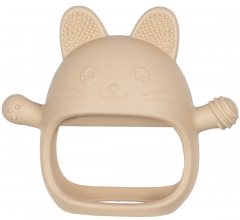 Jucarie pentru dentitie - Manusa Kitty - Bubble Beige