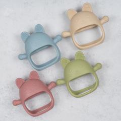 Jucarie pentru dentitie - Manusa Kitty - Bubble Beige