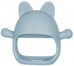 Jucarie pentru dentitie - Manusa Kitty - Aqua Blue