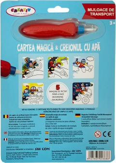 Cartea magica & creionul cu apa. Mijloace de transport