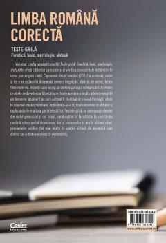 Limba romana corecta. Teste-grila: fonetica, lexic, morfologie, sintaxa
