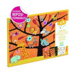 Set creativ - Abtibilduri repozitionabile cu animale