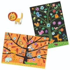 Set creativ - Abtibilduri repozitionabile cu animale