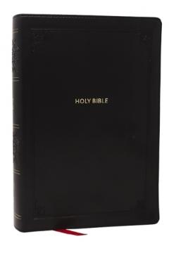 KJV Giant Print End-of-Verse Reference Bible, Black Leathersoft, Red Letter, Comfort Print