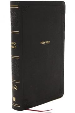 KJV Giant Print End-of-Verse Reference Bible, Black Leathersoft, Red Letter, Comfort Print (Thumb Indexed)