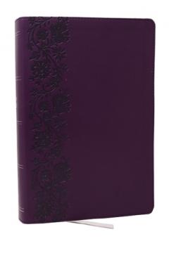 KJV Giant Print End-of-Verse Reference Bible, Purple Leathersoft, Red Letter, Comfort Print