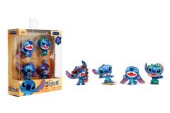 Set 4 figurine metalice - Disney Stitch - Stitch, Surfing Stitch, Dancing Stitch, Ukulele Stitch