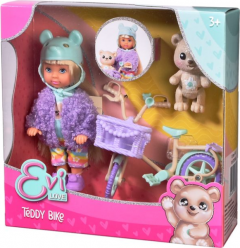 Set joaca - Bicicleta lui Teddy cu papusa