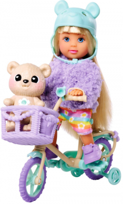 Set joaca - Bicicleta lui Teddy cu papusa