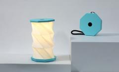 Lampa - Mini Hexagon Twist - Lagoon Teal