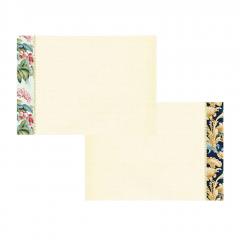 Carnet - Pattern rouge fleurs noires, 15x10cm