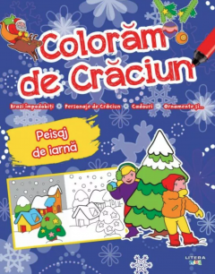 Coloram de Craciun. Peisaj de iarna