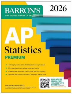 AP Statistics Premium, 2026: Prep Book with 9 Practice Tests + Comprehensive Review + Online Practice
