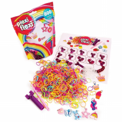 Set creativ - Plexi Flexi - 800 elastice + 8 accesorii ( 3 modele - pret pe bucata)