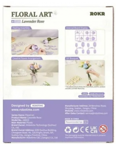 Puzzle 3D 39 piese - Floarea Trandafir de Lavanda