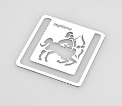 Semn de carte din metal cu zodie - Sagetatori