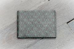 Portofel - Hexagon Grey / Green
